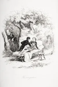 The Recognition. Illustration From The Charles Dickens Novel Nicholas Nickleby By H The Recognition. Illustration From The Charles Dickens Novel Nicholas Nickleby By H
