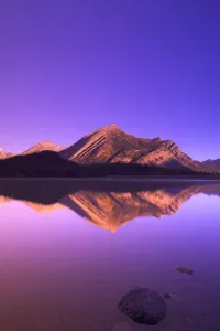 Reflections In Water, Upper Kananaskis Lake, Kananaskis Country, Alberta, Canada Reflections In Water, Upper Kananaskis Lake, Kananaskis Country, Alberta, Canada