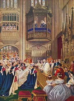The Royal Wedding Between Albert Edward, Prince Of Wales, Future King Edward Vii And Alexandra Of Denmark At St The Royal Wedding Between Albert Edward, Prince Of Wales, Future King Edward Vii And Alexandra Of Denmark At St
