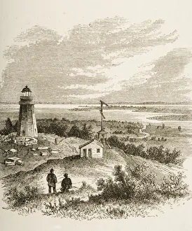 Sandy Hook New Jersey Seen From The Lighthouse In 1870S Sandy Hook New Jersey Seen From The Lighthouse In 1870S