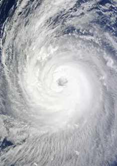 Satellite view of Super Typhoon Phanfone in 2015 approaching Japan. Image taken on October 3, 2014 Satellite view of Super Typhoon Phanfone in 2015 approaching Japan. Image taken on October 3, 2014