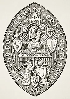 Seal Of Balliol College Founded 1269 Oxford From Science And Literature In The Middle Ages By Paul Lacroix Published Seal Of Balliol College Founded 1269 Oxford From Science And Literature In The Middle Ages By Paul Lacroix Published