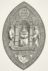 Seal Of The University Of Cambridge From Science And Literature In The Middle Ages By Paul Lacroix Published London Seal Of The University Of Cambridge From Science And Literature In The Middle Ages By Paul Lacroix Published London