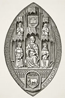 Seal Of The University Of Oxford From Science And Literature In The Middle Ages By Paul Lacroix Published London 1878 Seal Of The University Of Oxford From Science And Literature In The Middle Ages By Paul Lacroix Published London 1878