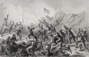 Siege Of Vicksburg Mississippi 1863. Fight In Crater Made By Mine Explosion Under Siege Of Vicksburg Mississippi 1863. Fight In Crater Made By Mine Explosion Under