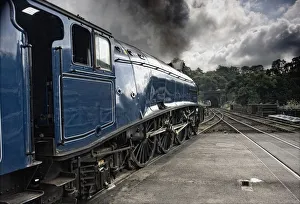 Sir Nigel Gresley Train At Grosmont; North Yorkshire, England Sir Nigel Gresley Train At Grosmont; North Yorkshire, England
