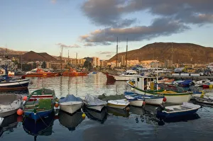 Spain, Canary Islands, Tenerife, Los Cristianos harbor; Los Cristianos Spain, Canary Islands, Tenerife, Los Cristianos harbor; Los Cristianos