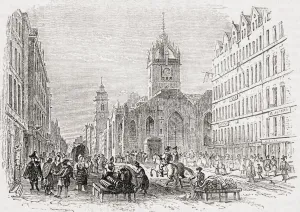 St Giles And The Old Tron Church Edinburgh Scotland 17Th Century From Old England' St Giles And The Old Tron Church Edinburgh Scotland 17Th Century From Old England'