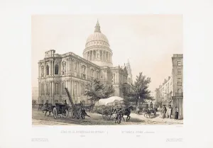 St. Paul's Cathedral, London, England. After a work dating from the 1850's by Louis Jules Arnout St. Paul's Cathedral, London, England. After a work dating from the 1850's by Louis Jules Arnout