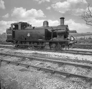 Steam engine number 47493 Jinty, built at the Vulcan foundry in Newton-Le-Willows with the frames being laid down in Steam engine number 47493 Jinty, built at the Vulcan foundry in Newton-Le-Willows with the frames being laid down in