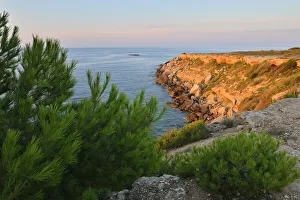 Stone Coast in Morning, Anse de Boumandariel, La Couronne, Martigues, Cote Bleue, Mediterranean Sea, Bouches-du-Rhone Stone Coast in Morning, Anse de Boumandariel, La Couronne, Martigues, Cote Bleue, Mediterranean Sea, Bouches-du-Rhone
