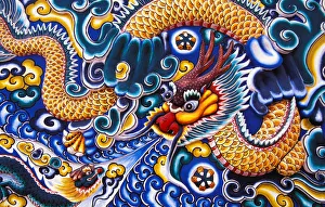 Thailand, Ayuthaya, Bang Pa-In Palace, Brightly Painted Chinese Style Wood Carvings Thailand, Ayuthaya, Bang Pa-In Palace, Brightly Painted Chinese Style Wood Carvings