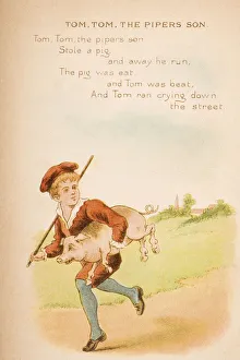 Tom Tom The Pipers Son From Old Mother Gooses Rhymes And Tales Illustration Tom Tom The Pipers Son From Old Mother Gooses Rhymes And Tales Illustration