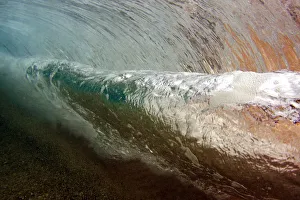 Underwater View Of A Breaking Wave; Hawaii, United States Of America Underwater View Of A Breaking Wave; Hawaii, United States Of America