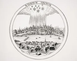 View Of Cologne In 16Th Century From Copper Engraving In P View Of Cologne In 16Th Century From Copper Engraving In P
