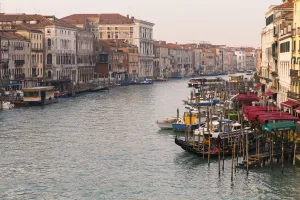 View Of Grand Canal From Rialto Bridge; Venice, Italy View Of Grand Canal From Rialto Bridge; Venice, Italy