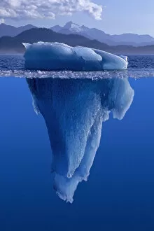 Images Dated 17th April 2000: View Of An Iceberg Above And Below The Surface Of The Water