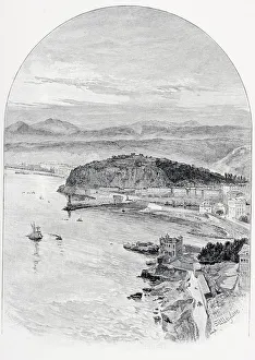 View From The Road To Fort Montalban, Nice, France. By John Fulleylove(1847-1908) View From The Road To Fort Montalban, Nice, France. By John Fulleylove(1847-1908)