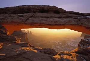 Washer Woman Arch Seen Through Mesa Arch, Canyonlands National Park Washer Woman Arch Seen Through Mesa Arch, Canyonlands National Park