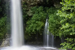 Water Pours Over Natural Falls After A Heavy Rain; Oklahoma, United States Of America Water Pours Over Natural Falls After A Heavy Rain; Oklahoma, United States Of America
