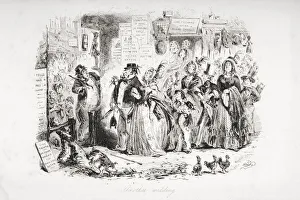 Another Wedding. Illustration From The Charles Dickens Novel Dombey And Son By H Another Wedding. Illustration From The Charles Dickens Novel Dombey And Son By H