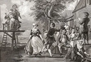 The Wedding Of Kloris And Roosje, After Cornelis Troost, 18th Century. From Illustrierte Sittengeschichte Vom The Wedding Of Kloris And Roosje, After Cornelis Troost, 18th Century. From Illustrierte Sittengeschichte Vom