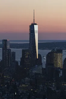 One World Trade Center, As Seen From The Empire State Building, New York City, New York, United States One World Trade Center, As Seen From The Empire State Building, New York City, New York, United States