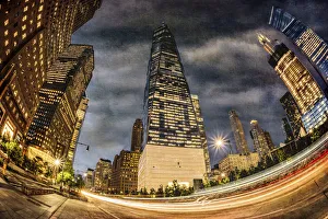 World Trade Center At Twilight; New York City, New York, United States Of America World Trade Center At Twilight; New York City, New York, United States Of America