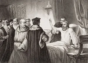 Wycliffe On His Sick Bed Assailed By The Friars At Oxford 1378 Wycliffe On His Sick Bed Assailed By The Friars At Oxford 1378
