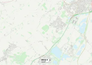 Bedford MK43 9 Print Map Sector