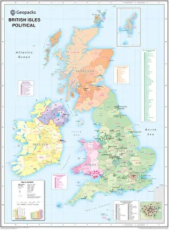 Childrens Political British Isles Map
