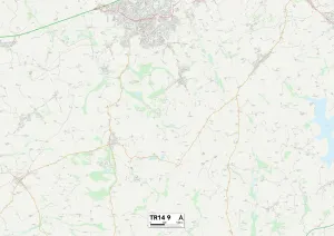 Cornwall TR14 9 Map Cornwall TR14 9 Map