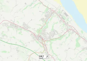 Flintshire CH8 7 Map Flintshire CH8 7 Map