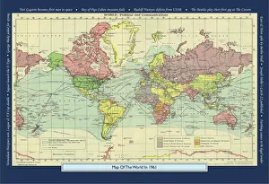 Historical World Events map 1961 UK version Historical World Events map 1961 UK version