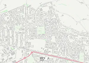 Lichfield WS7 2 Print Map Sector
