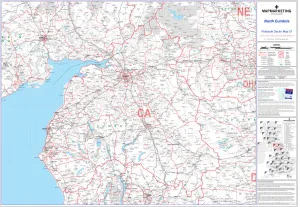 North Cumbria Postcode Sector Map Print, Sheet 21