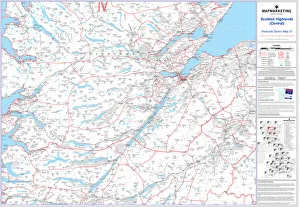 Scottish Highlands Central Postcode Sector Print Map