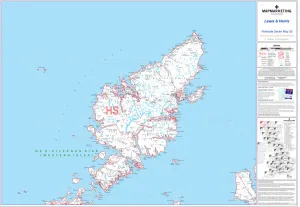 Lewis and Harris Postcode Sector Map Print