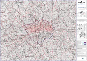 Images Dated 18th April 2020: Central London Postcode Sector Map Print (Sheet 37)