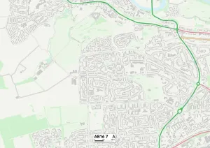 Aberdeen AB16 7 Print Map Sector