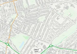 Birmingham B10 9 Print Map Sector