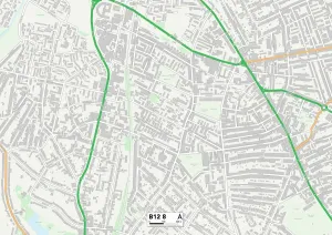 B - Birmingham Prints: Birmingham B12 8 Print Map Sector