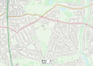 Birmingham B13 0 Print Map Sector