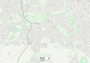 Birmingham B14 4 Print Map Sector