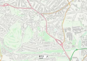 Birmingham B17 0 Postcode Sector Print Map