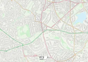Birmingham B17 8 Print Map