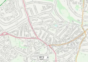 Birmingham B17 9 Print Map