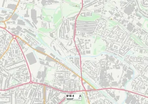 Birmingham B18 4 Print Map Sector