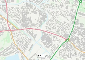 Birmingham B18 7 Print Map Sector