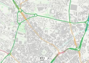 Birmingham B19 3 Postcode Sector Print Map